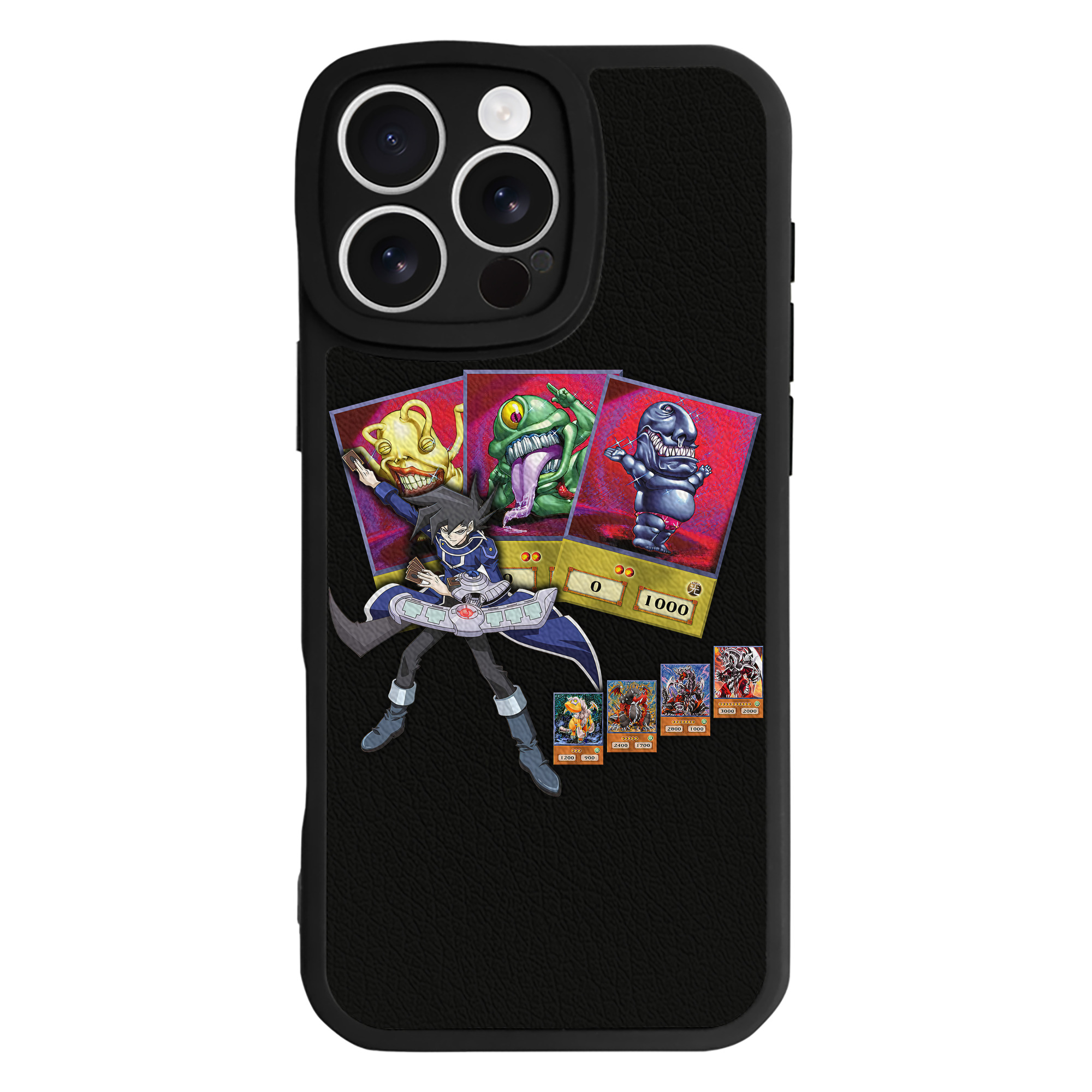 （画像用） 遊☆戯☆王 Yu-Gi-Oh! 【iPhone 16シリーズ対応】シリコンスマホケース（レザー調） 材質：シリコン